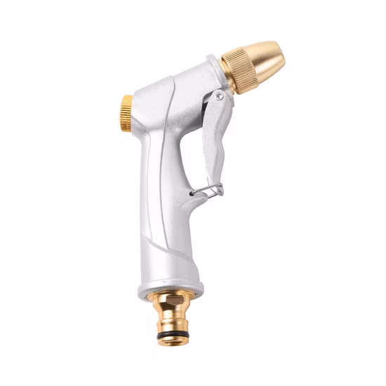 庭の水やり、高圧芝生スプリンクラー、クリーニングブラシ、洗車用の調整可能なウォータースプレーガン